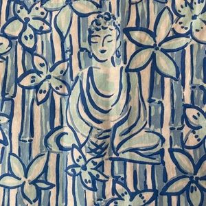 COPY - Three Islands cotton summer sheath dress Buddha print